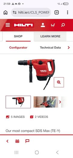Hilti Te55 Sds Max Drill/breaker