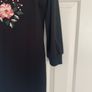 New Look Black Floral Embroidered Jumper Dress Image 8