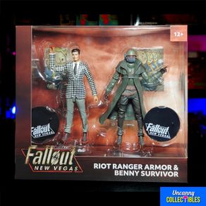 Fallout New Vegas Riot Ranger Armor And Benny Survivor McFarlane Toys Action Figure 2 Pack 2025 18cm