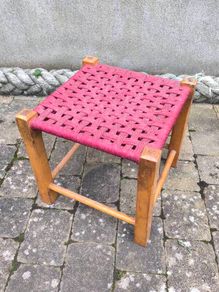 Vintage sugan stool