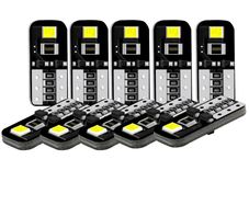 10Pcs W5W 168 194 T10 LED Canbus Light Bulbs 6000K WHite for Car Interior Dome Map Light Lights Error Free 12V