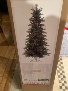 Christmas Tree and Wicker Tree Skirt