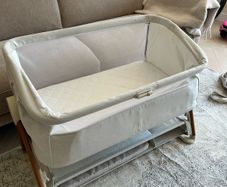 Mamas & Papas Lua Bedside Crib - Fawn