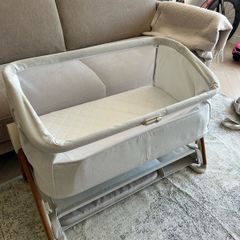 Mamas & Papas Lua Bedside Crib - Fawn