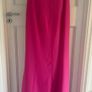 Pink long strapless dress Image 4