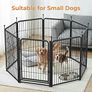 8 Panel Dog Pen, High 80cm Puppy Play Pen Indoor/Outdoor, Portable Detachable Pet Exercise Playpen, Pet Run Enclosures for Puppies, Cats, Rabbits and Other Animals 56 by 80 cm Image 2