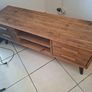 High End Distressed Wooden TV Stand Image 4
