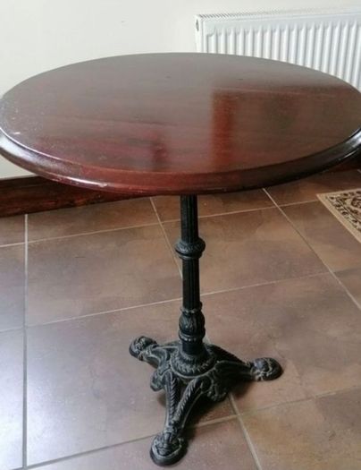 Cast Iron Solid Wood Table