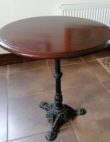 Cast Iron Solid Wood Table