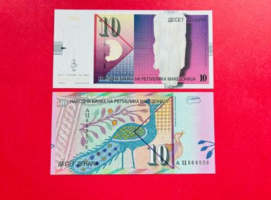 Macedonia   10  Denari   1996  Pick  14a    ( Uncirculated )