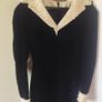 Victor Costa Designer Vintage Velvet Pearl Dress Image 3