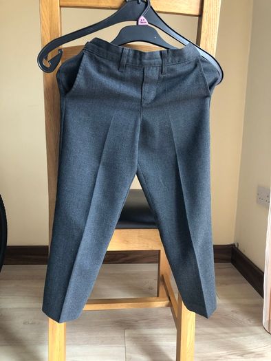 grey boys school trousers, Age 5/6 years
