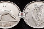 [#2318] - Ireland 1940 | Irish 6d | Six Pence | Wolfhound | KM.13 | High Grade