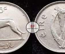 [#2318] - Ireland 1940 | Irish 6d | Six Pence | Wolfhound | KM.13 | High Grade