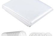 6 X 10m Heavy Duty (150um/6mil) Polypropylene Greenhouse Cover Replacement, UV Resistant Waterproof Plastic Polytunnel Cover, Clear