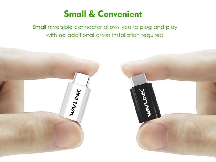 Wavlink 2PCS USB-C (Male) to Micro USB OTG (Female) Data Sync Adapter/Convertor Connector (Brand New/Warranty)