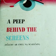Vintage Booklet. "A Peep Behind The Screens". Advice to people thinking of buying a TV.