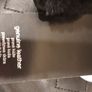 Ladies Black Genuine Leather Faux Fur Lined Gloves M-L Image 5