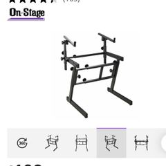 On Stage Two Tier Keyboard Stand. Only used at home. Pictures to follow as it's in family home.