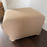 Reupholstered footstool Image 2