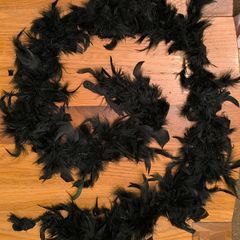 Black feather boa