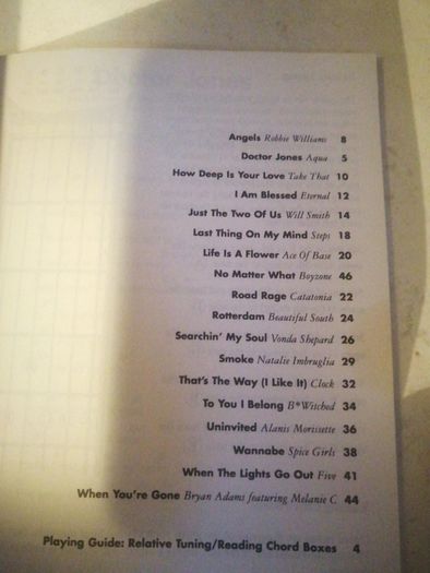 guitar song book