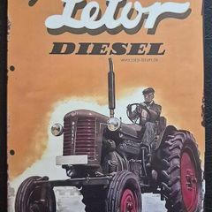 Zetor tractors , vintage style metal sign .