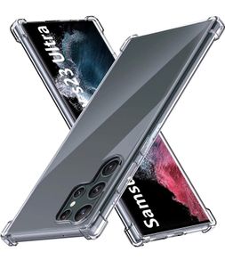 Clear Silicone Case For Samsung Galaxy S23 ULTRA Shockproof Back Cover TPU