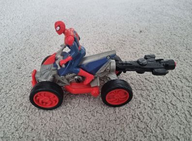 SpiderMan Blast Go Wheel Vehicle With Key And Spiderman Figure Hasbro