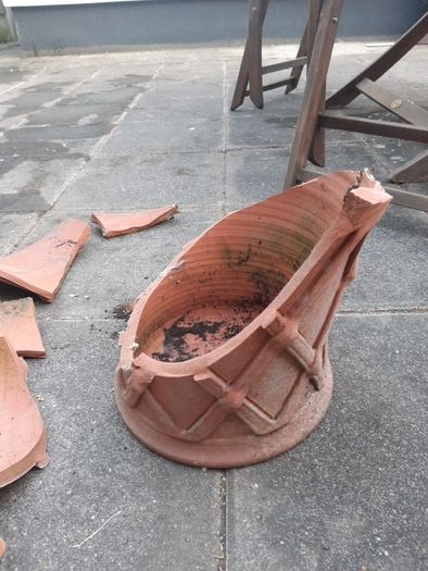 terracotta pot (broken)