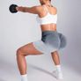 Seamless Ombre High-Waist Sports Shorts Image 3
