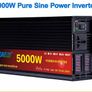 New  Pure Sine Wave Inverter DC 12v 24v AC 220v Power 5000W Car Inverter Converte With LED Display Image 3