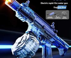Large Capacity Electric Water Gun Toy Absorb Water Continuous Shooting With Lights