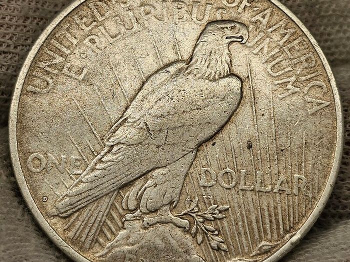 USA United States Silver 1922 D Peace Dollar