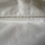 New 100% cotton crisp white 65cm x 65cm French ladder stitch Oxford pillowcase Image 2