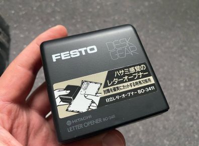 Festo Hitachi BO-3411 Letter Opener Battery Operated Japan