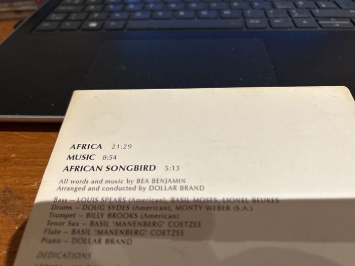 Bea  Benjamin - African Songbird