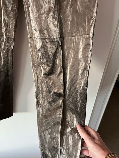 Metallic trousers