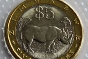 Zimbabwe Bimetallic Black Rhino collector coin | 5 Dolllars 2002 BUNC