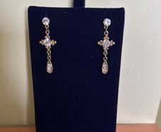 Gold tone stud earrings