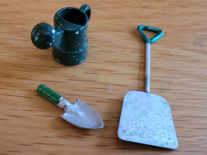 Miniature gardening items/ tools for dolls house - or fairy garden