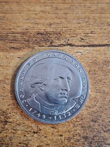 Germany, 5 Deutsche Mark 1982 D, Johann Wolfgang von Goethe - free standard postage