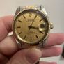 1990 Tudor Prince Oysterdate 18ct gold bezel and crown and papers Image 5