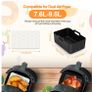 8pcs Air Fryer Accessories for Ninja Dual AF400UK & Tower T17088 & AF300UK, Dual Silicone Air Fryer Liners & Gloves, Air Fryer Rack & Food Tong & Paper Lining Compatible with Oven, Microwave Image 7