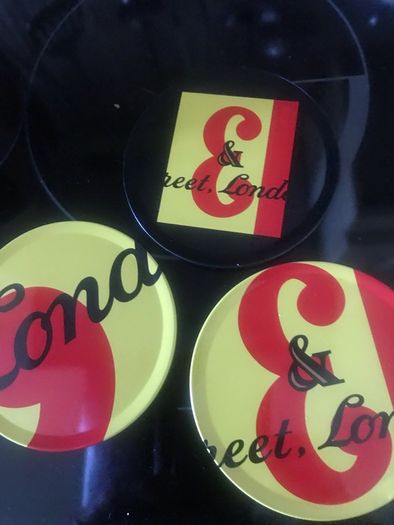 J & B Coaster set