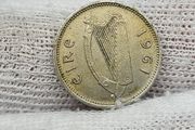 Ireland 1961 3d Threepence Struck on Defective Plachet (small crack)