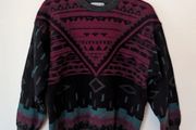 Vintage 90s style Geometric Jumper