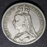 1889 Queen Victoria Silver Crown coin Image 4