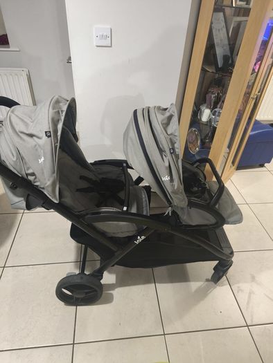 Double light weight buggy and changing table