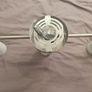 Chrome effect 5 bulb ceiling lights Image 3